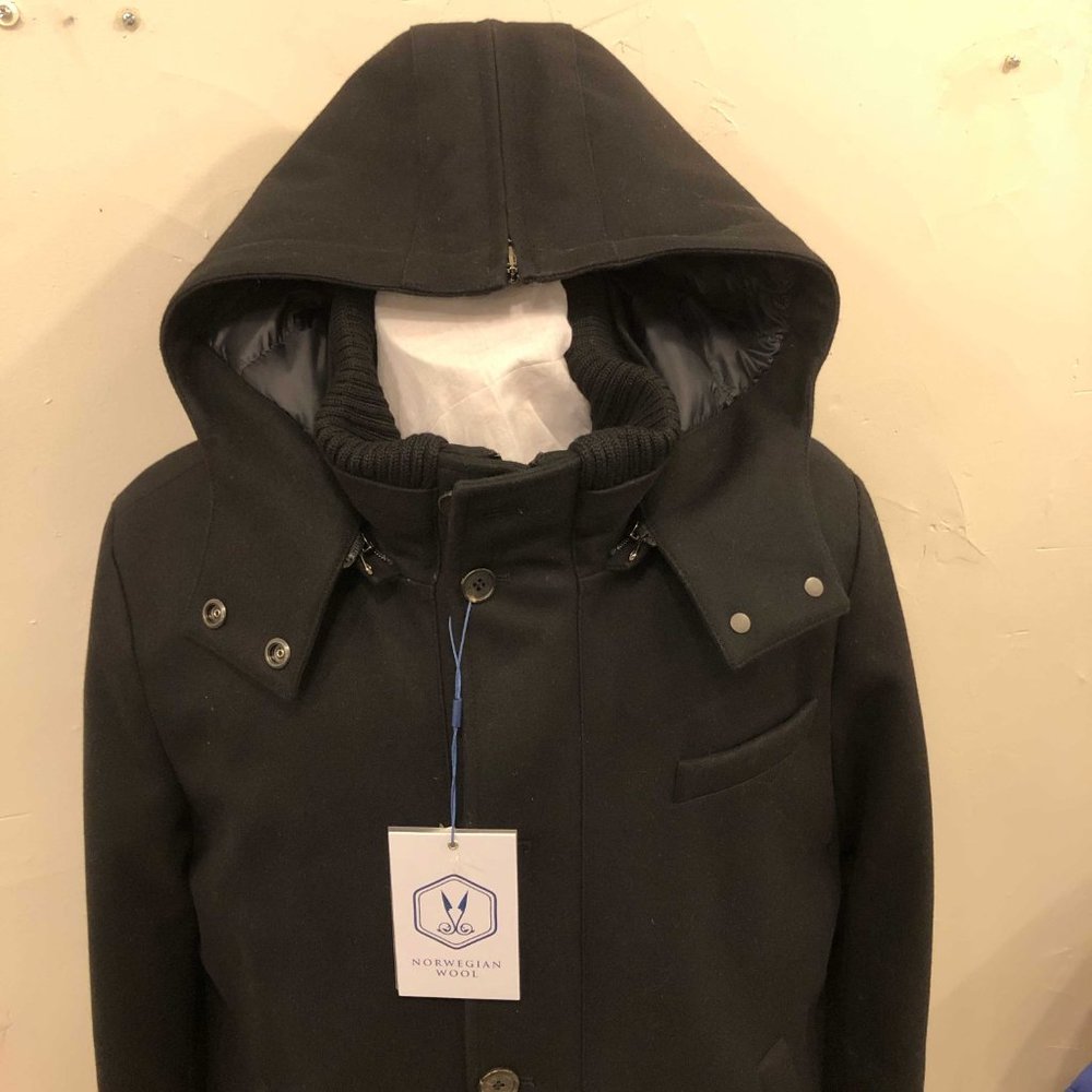 Norwegian Wool City Active Parka - Black - Picture 3 of 8